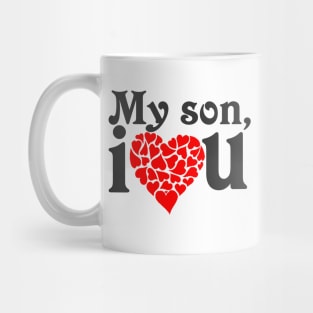 Son Mens Tshirt I Love My Son This Much Black Top Tee Funny Novelty Sibling Rivalry Mug